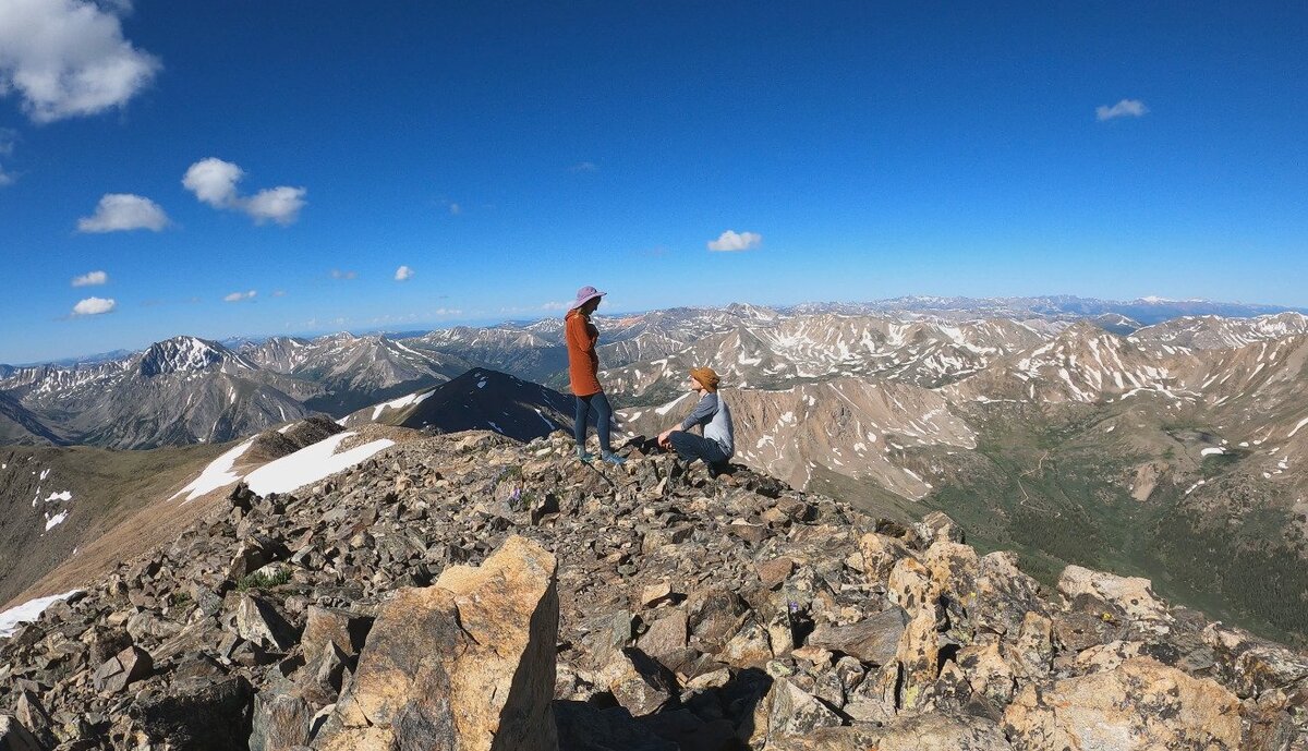 Neil Rasmussen proposing at 14,439ft, the highest point in Colorado.